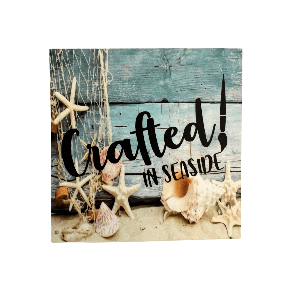 Crafted in Seaside Sticker