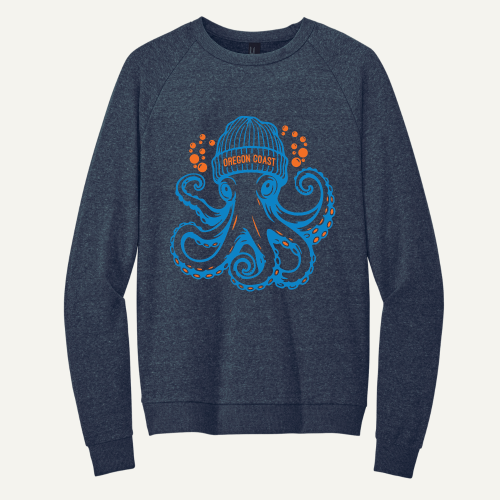 Oregon Coast Octopus Crew Sweatshirt